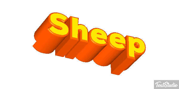 Sheep Text effect