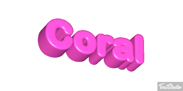 Coral Effet de texte
