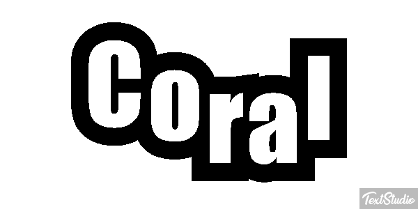 Coral Effet de texte