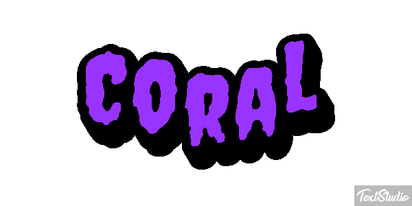 Coral Effet de texte