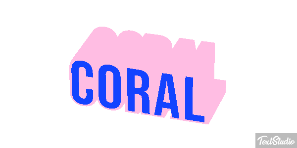 Coral Effet de texte