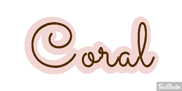 Coral Effet de texte