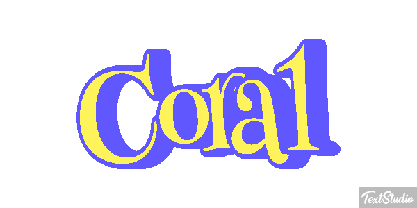 Coral Effet de texte