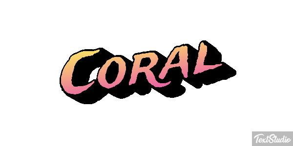 Coral Effet de texte