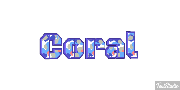 Coral Effet de texte