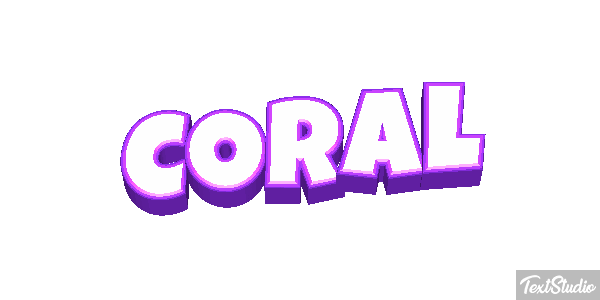 Coral Effet de texte