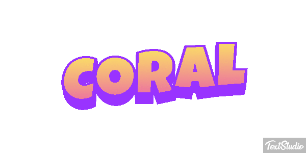 Coral Effet de texte