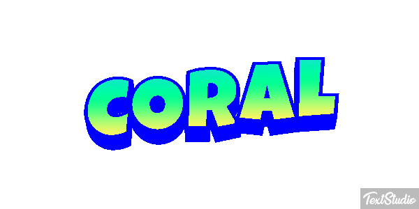 Coral Effet de texte