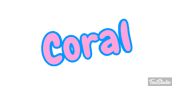 Coral Effet de texte