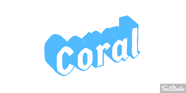 Coral Effet de texte
