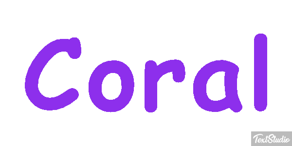 Coral Effet de texte