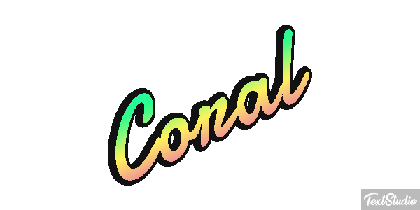 Coral Effet de texte