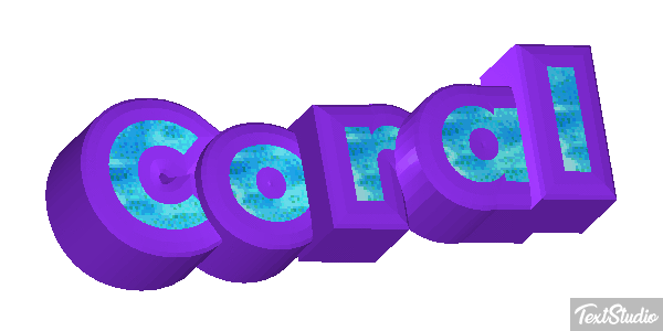 Coral Effet de texte