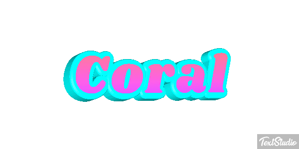 Coral Effet de texte