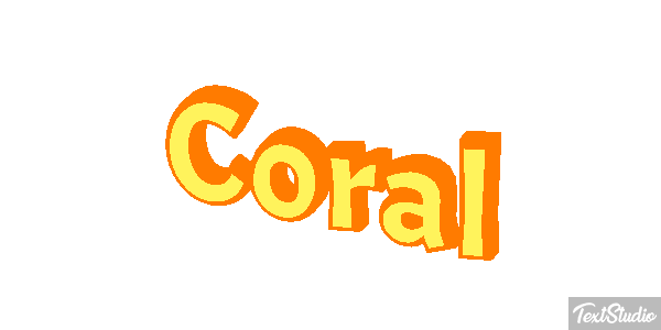 Coral Effet de texte