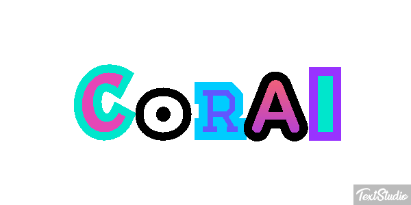 Coral Effet de texte