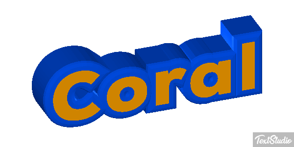 Coral Effet de texte
