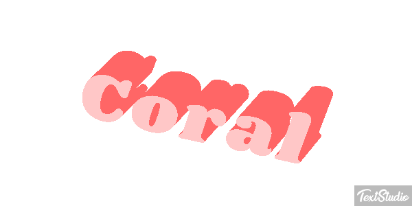 Coral Effet de texte