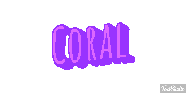 Coral Effet de texte