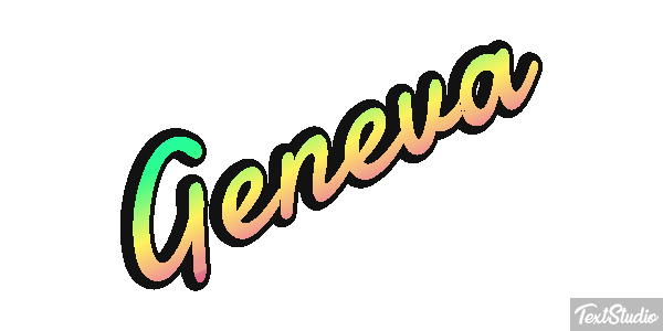 Geneva Text effect