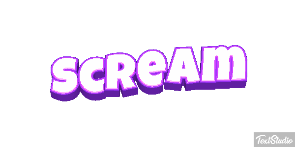 Scream Text effect