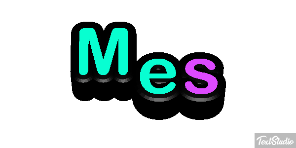Mês Efeito do texto