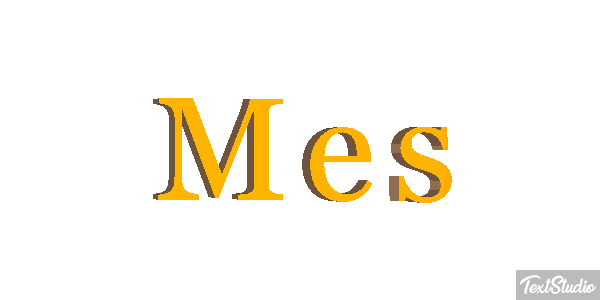 Mês Efeito do texto