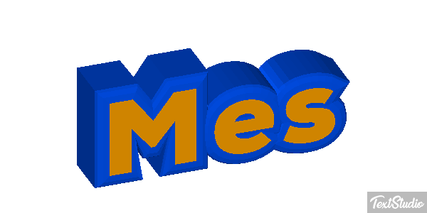Mês Efeito do texto