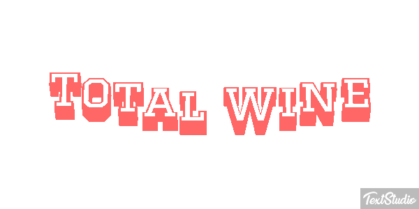 Total Wine Text effect