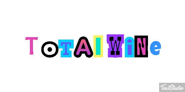 Total Wine Text effect
