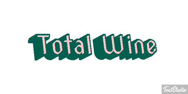 Total Wine Text effect