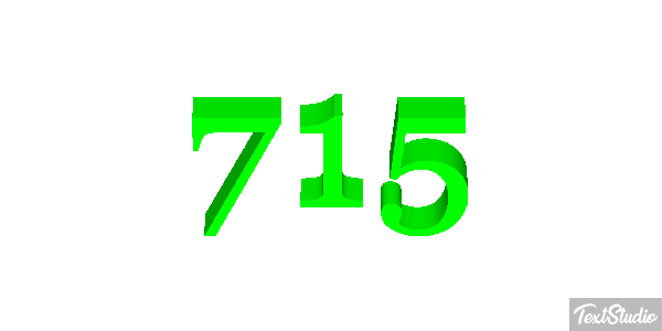 715 Text effect