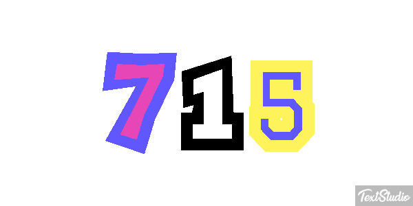 715 Text effect