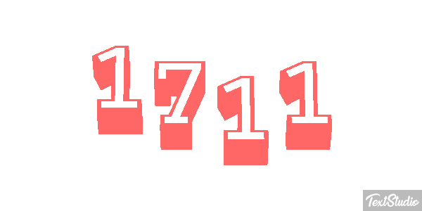 1711 Texteffekt