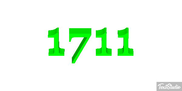 1711 Texteffekt