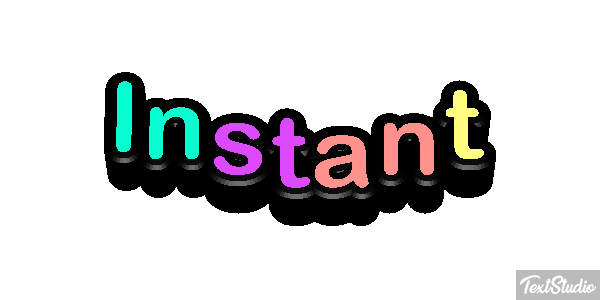 Instant Tekst effect