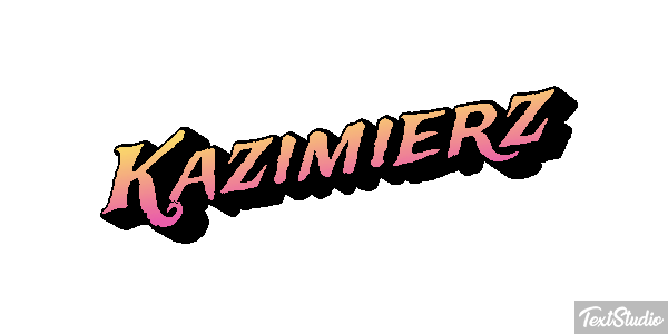 Kazimierz Текстовый эффект