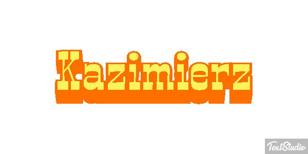 Kazimierz Текстовый эффект