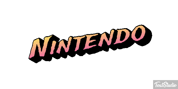 Nintendo Text effect