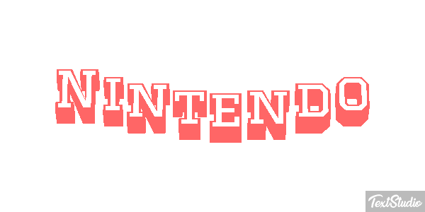 Nintendo Text effect