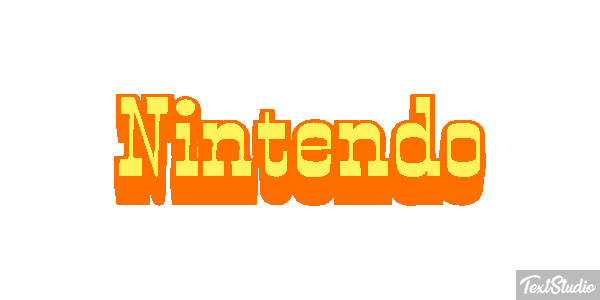 Nintendo Text effect