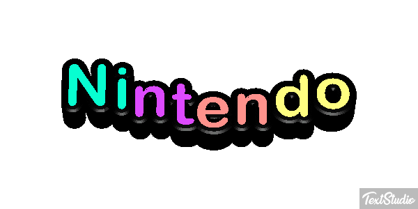 Nintendo Text effect
