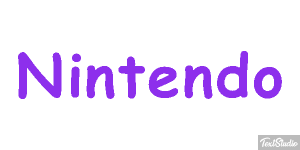 Nintendo Text effect