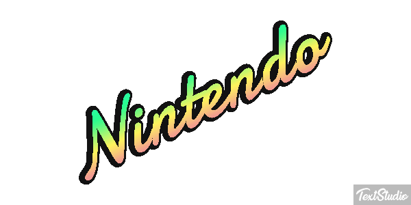 Nintendo Text effect