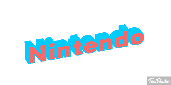 Nintendo Text effect