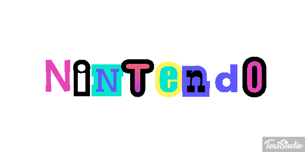 Nintendo Text effect