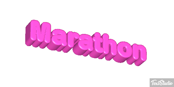 Marathon Efeito do texto