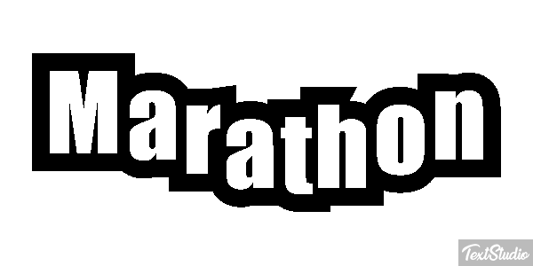 Marathon Efeito do texto