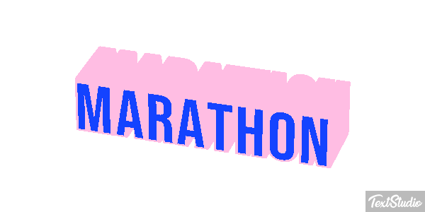 Marathon Efeito do texto