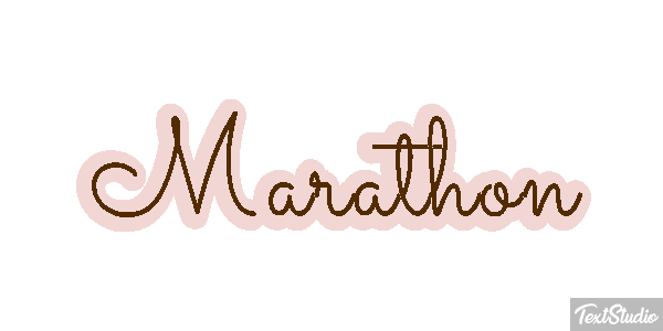 Marathon Efeito do texto
